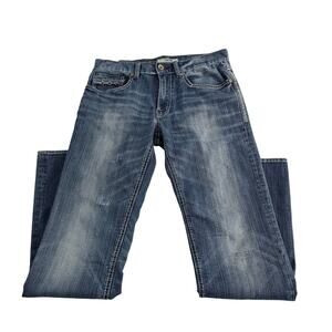 BKE Denim Jake straight leg jeans 30R denim 30x32 mens 6837d